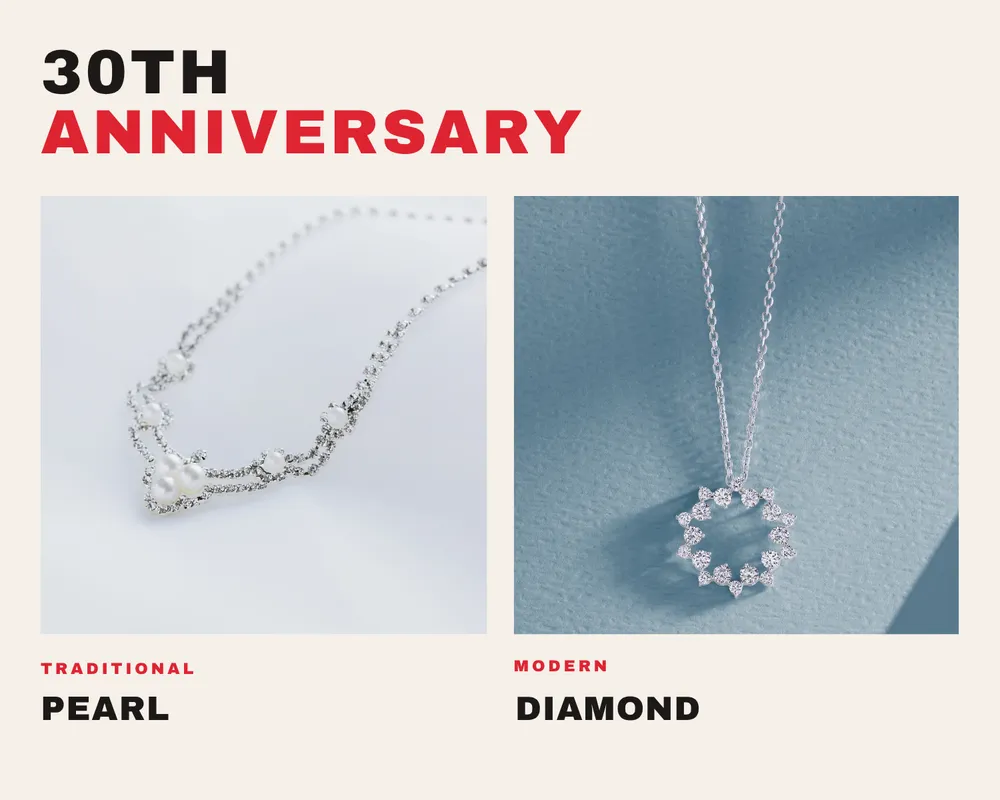 Year 30 anniversary gift idea: pearl